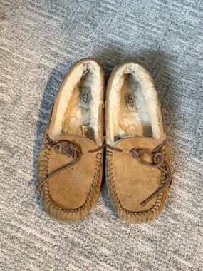 UGG Women's Tan Moccasin Slippers